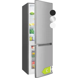 Bomann KG 7359 Kühl-Gefrierkombination (173 l, 1430 mm hoch, Edelstahl)