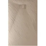 Idralite Duschtasse taupe Stein-Effekt mod. Blend 70x150 cm rechteckig