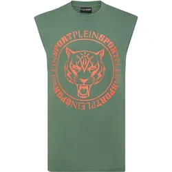 PLEIN SPORT Herren Shirt COLLEGE, Dunkelgr?n, M
