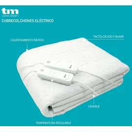TM Electron Elektrische Matratzenauflage 150 x 80 cm Weiß