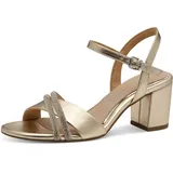 Marco Tozzi by Guido Maria Kretschmer Damen Sandalen mit Absatz Elegant Blockabsatz, Gold (Gold), 39 EU