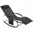 SoBuy OGS28 Sonnenliege 150 x 60 x 22 cm Schwarz