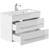 Posseik Badmöbel Portus 700 SlimLine Weiß Hochglanz