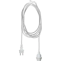Kabel mit E27 Lampenfassung -  für Lampenschirme/Hängeleuchten - für Innen/Außen...