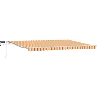 VidaXL Einziehbare Markise mit LED Gelb und Orange