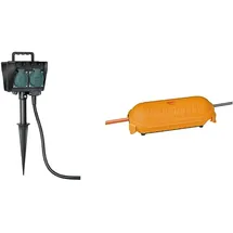 Brennenstuhl Gartensteckdose 1,50 m Schwarz 4 St.