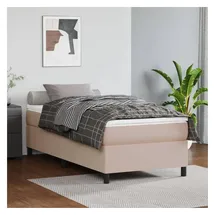 vidaXL Boxspringbett 100 x 200 cm Cappuccino-Braun