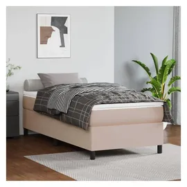 vidaXL Boxspringbett 100 x 200 cm Cappuccino-Braun