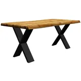 Tisch mit Baumkante Eiche geölt modernem Design