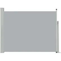 Helloshop26 Seitenmarkise 100 x 500 cm grau Polyester