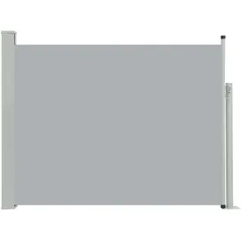 Helloshop26 Seitenmarkise 100 x 500 cm grau Polyester