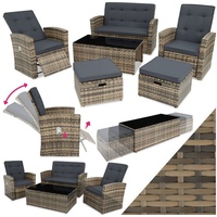 Tectake Rattan Bari Lounge 404305 natur