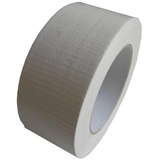 TECURO 1 Rolle Klebeband Gewebeband Panzerband Panzertape 50m X 48mm weiß