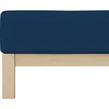 schlafgut Pure Baumwolle 90 x 190 - 100 x 220 cm blue deep