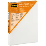 IDENA 60029 - Keilrahmen mit Leinwand aus 100% Baumwolle, Grammatur 380 g/m2, für Öl- und Acrylfarben, 13 x 18 cm, weiß