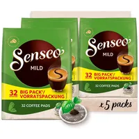 Senseo Pads Mild, Vorratspackung, 5 x 32 Getränke, 160 Kaffeepads