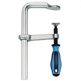 Ganzstahl-Schraubzwinge VIRIDIS mit 3K-Komfortgriff - Spannweite 200mmx100mm-Spannbacke 19,5mmx9,5mm