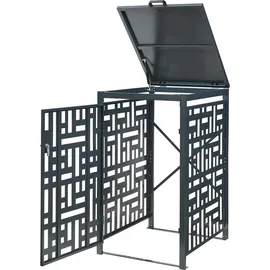 casa.pro Mülltonnenverkleidung Bernalda 116 x 68 x 80 cm anthrazit