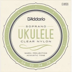 D'Addario EJ65S Pro-Arté Custom Extruded Ukulele Soprano