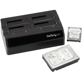 Startech StarTech.com USB 3.0 4 Bay 2,5 / 3,5 SATA III Festplatten Dockingstation mit UASP und zwei Lüftern, 6,4 / 8,9 cm HDD / SSD Dock