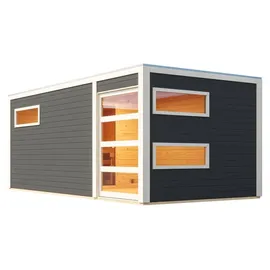 Karibu Hygge mit Vorraum ohne Ofen terragrau