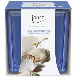 ipuro Sunny Beachtime Duftkerze 125 g blau