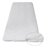 fan Matratzentopper Visco 80 x 200 cm weiß