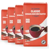 by Amazon Our Essentials by Amazon Classic Gemahlener Rostkaffee, Mittlere Röstung, 500g, 4er-Pack
