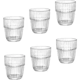 Bormioli Rocco Barshine Box mit 6 Gläsern, Glas, 30 cl