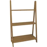 NEG Wandregal/Leiterregal Bulmer (braun) Regal mit 3 Ablagen aus Echtholz