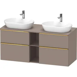 Duravit D-Neo Konsolenwaschtischunterbau wandhängend Basalt Matt 1400x550x664 mm - DE4970B34430000, DE4970B34430000