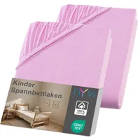 Nyvi Kinder Spannbettlaken Junior für Kinderbettmatratzen bis 12cm Höhe