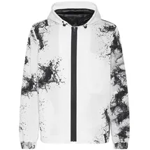 Plein Sport Windbreaker SPLASH EXTREME, Größe 3XL in Weiß 0102 | white/black