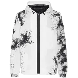 Plein Sport Windbreaker SPLASH EXTREME, Größe 3XL in Weiß 0102 | white/black