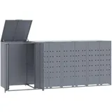 vidaXL Mülltonnenbox 120/240 L grau