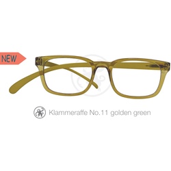 Lesebrille No.11 Klammeraffe gold-green