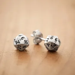 D20 Ohrringe 925er Silber