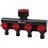 TOOLCRAFT Kunststoff 4-Wege-Verteiler 26,44 mm (3/4") AG, 33,25 mm (1") AG Wasserstop