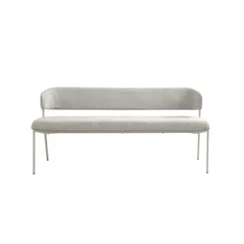 Schöner Wohnen Sitzbank Polsterbank Grau 163 x 80 x 56 cm