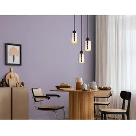 GLOBO Hängelampe Pendellampe Esstischlampe 3 flammig Glas chrom Wohnzimmerlampe 120cm