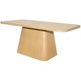 Oviala Skandinavischer rechteckiger Esstisch 180 cm heller Holzeffekt