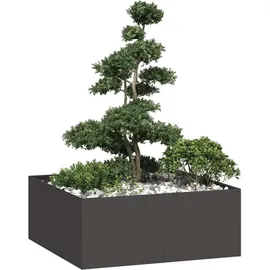 vidaXL Pflanzkübel 100 x 100 x 40 cm Schwarz