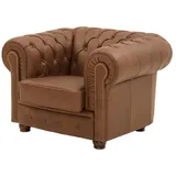 Max Winzer Sessel Norwin Leder 110 x 74 x 0 cm Braun
