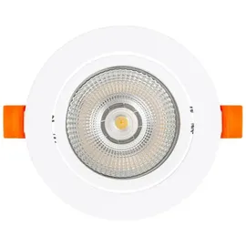 LEDKIA LED Downlight Einbaustrahler 10W Rund cob CRI90 Slim Ausschnitt ø 90 mm No Flicker 2700K Warmweiß