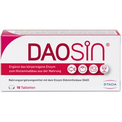 DAOSiN® Tabletten zur Ergänzung des körpereigenen DAO-Enzyms zum Histaminabbau aus der Nahrung