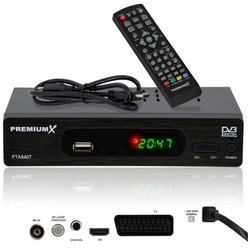PremiumX FTA 540T FullHD Digital DVB-T2 Terrestrischer Receiver H.265 USB SCART DVB-T2 HD Receiver