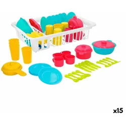 Kindergeschirr-Set Colorbaby Spielzeug Abtropfer 35 Stücke (15 Stück)