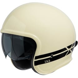 IXS 880 2.1 Jet helm, zwart-beige, XS Voorman