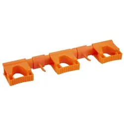 Vikan Hygienisches Hi-Flex-Wandhalterungssystem 10117 , Farbe: Orange