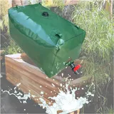 AviiSo Wasserkanister Faltbar 1000L Wasserspeicherblase mit Ventil, Faltbare Aufbewahrungsbehältertasche für Camping A Emergency Water (Size : 500 L/132 Gallon/1.25x0.8x0.5 m)